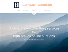 Tablet Screenshot of innovativeauctions.com